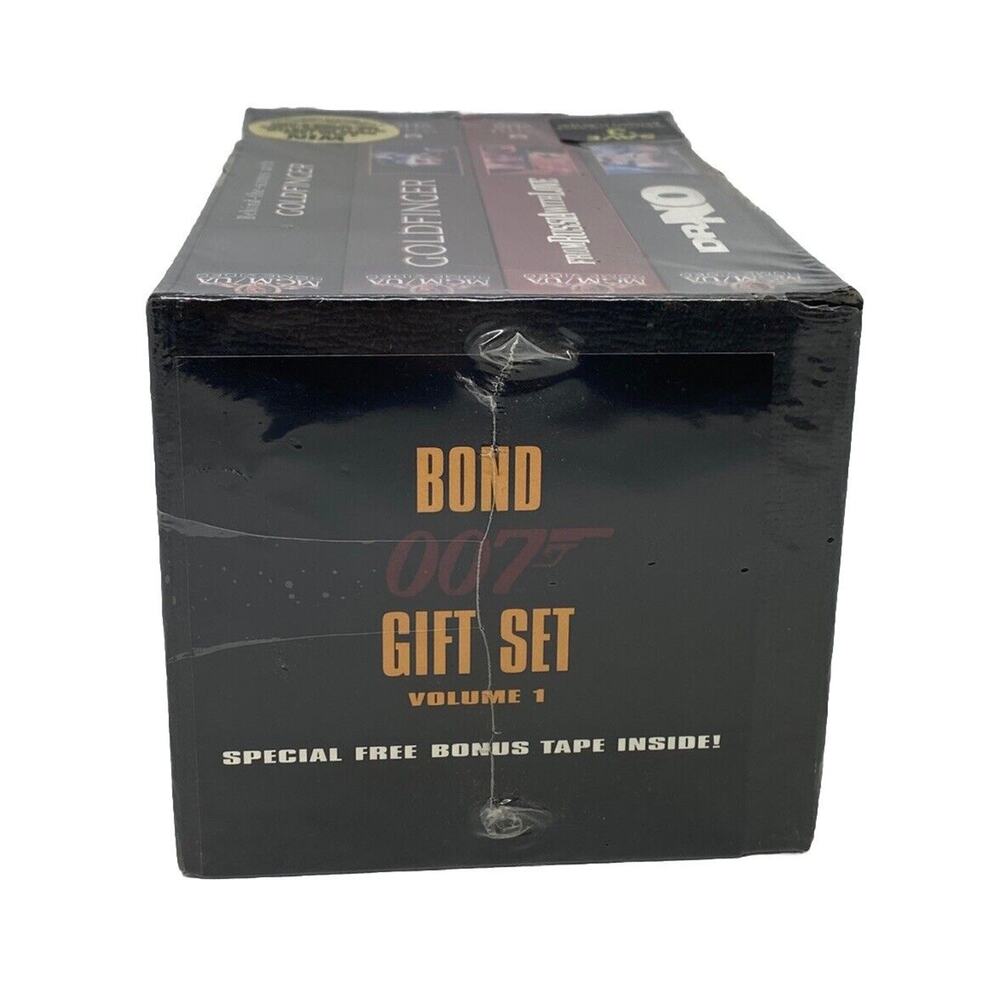 Bond 007 Gift Set Volume 1 VHS 1995 4-Tape Set Three Bond Features New - Picture 11 of 12